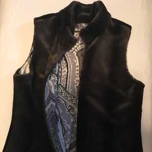J McLaughlin faux fur vest